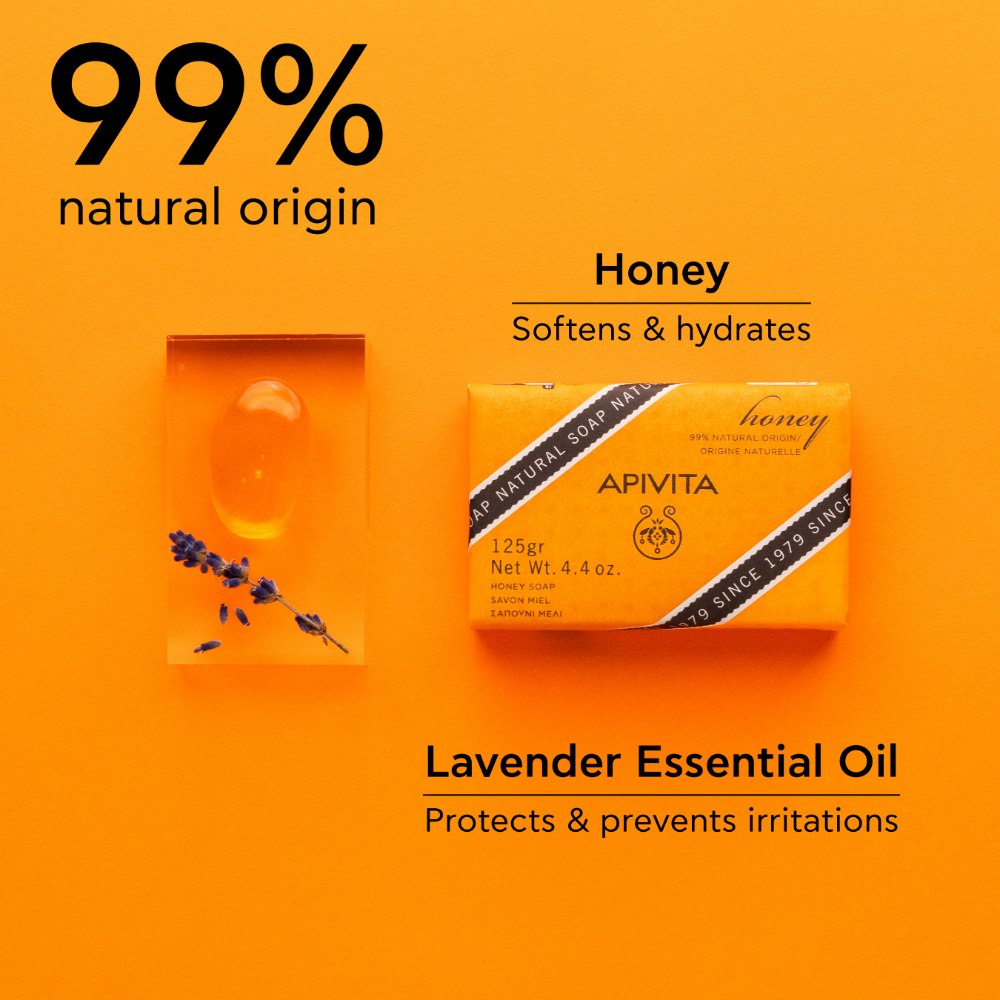 Apivita Natural Soap Honey 125G