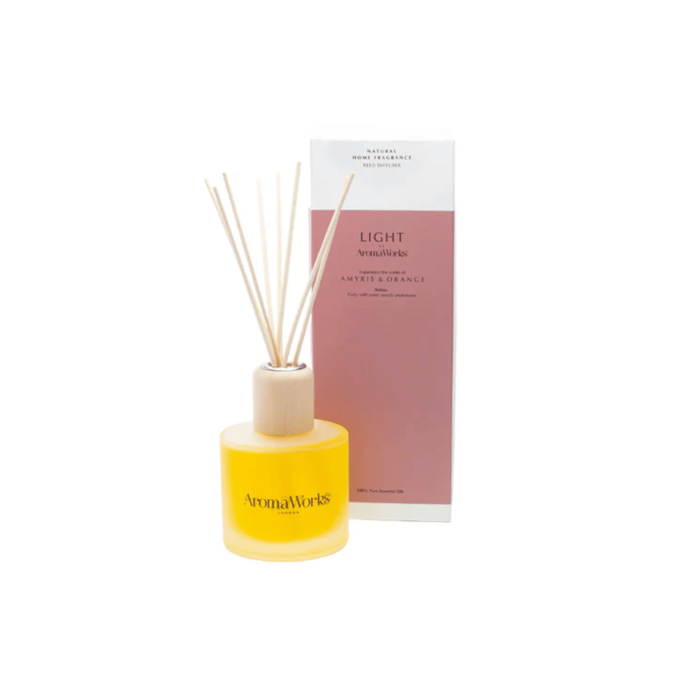 AromaWorks Light Range- Amyris & Orange Reed Diffuser 200ml