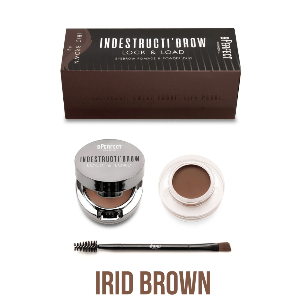 BPerfect Indestructi'Brow Lock & Load Eyebrow Pomade & Powder Duo - Irid Brown