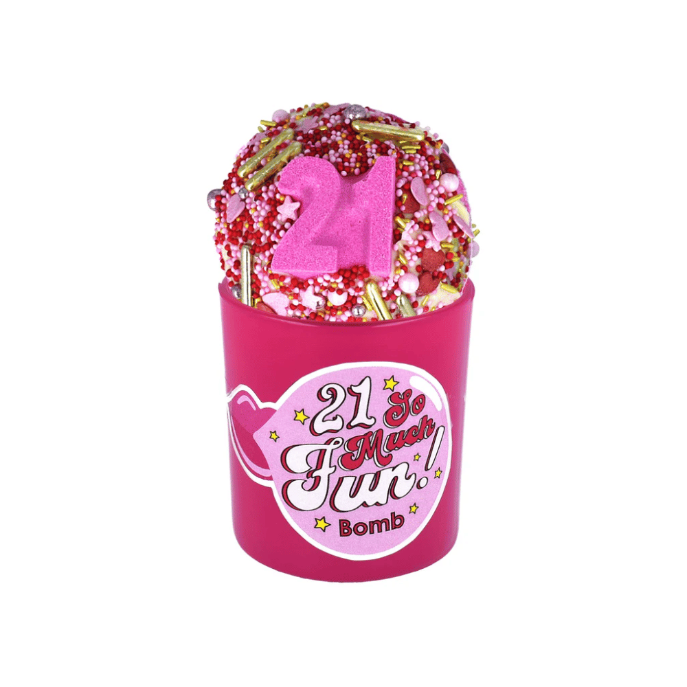 Bomb Cosmetics 21 & So Much Fun Glow Up Bath Bomb & Candle Duo