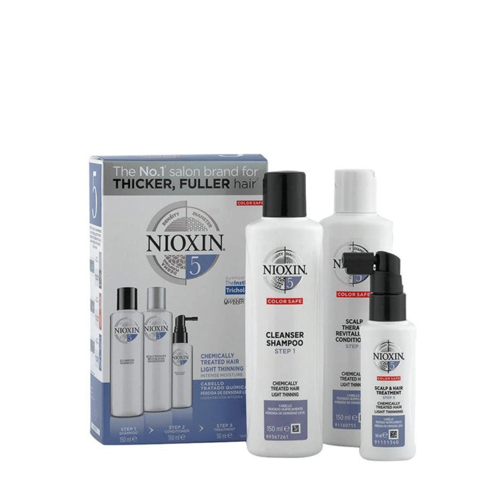 Nioxin System 5 Hair Treatment Set For Chemically Treated Hair