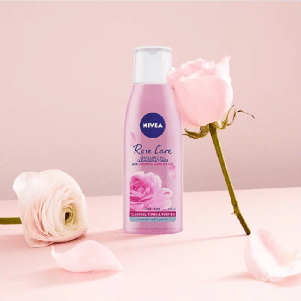 Nivea Rose Care Micellar 2 in 1 Cleanser & Toner 200ml