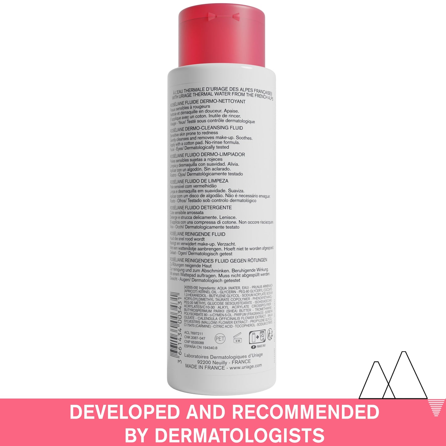Uriage Roseliane Anti-Redness Cleansing Fluid 250ml