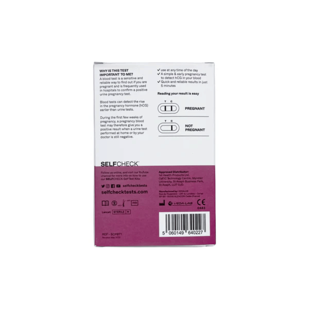 SELFCheck Pregnancy Blood Test - 1 Test