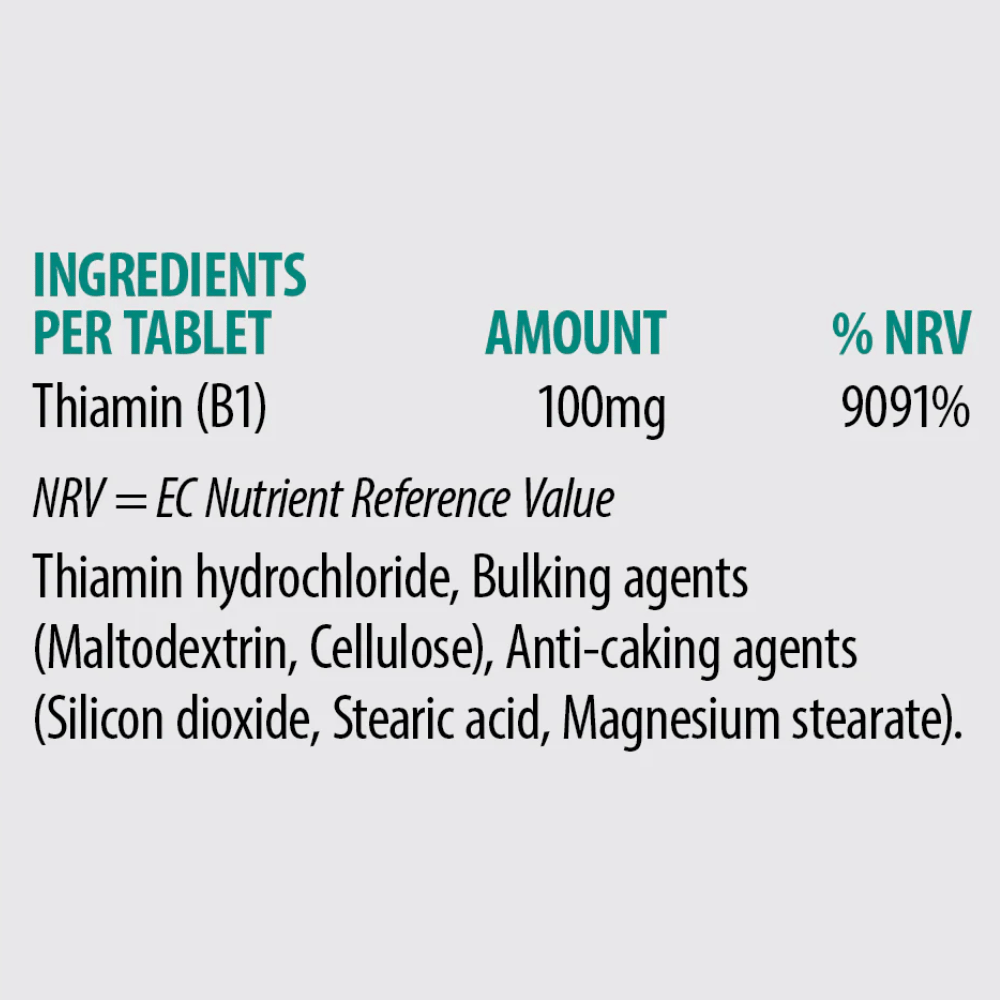 Sona B1 Thiamin 100mg 60 Tabs