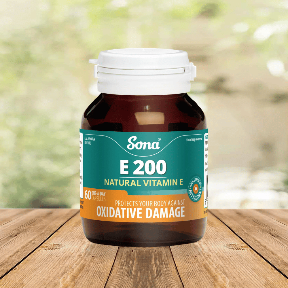 Sona E200 Natural Vitamin E 60 Caps