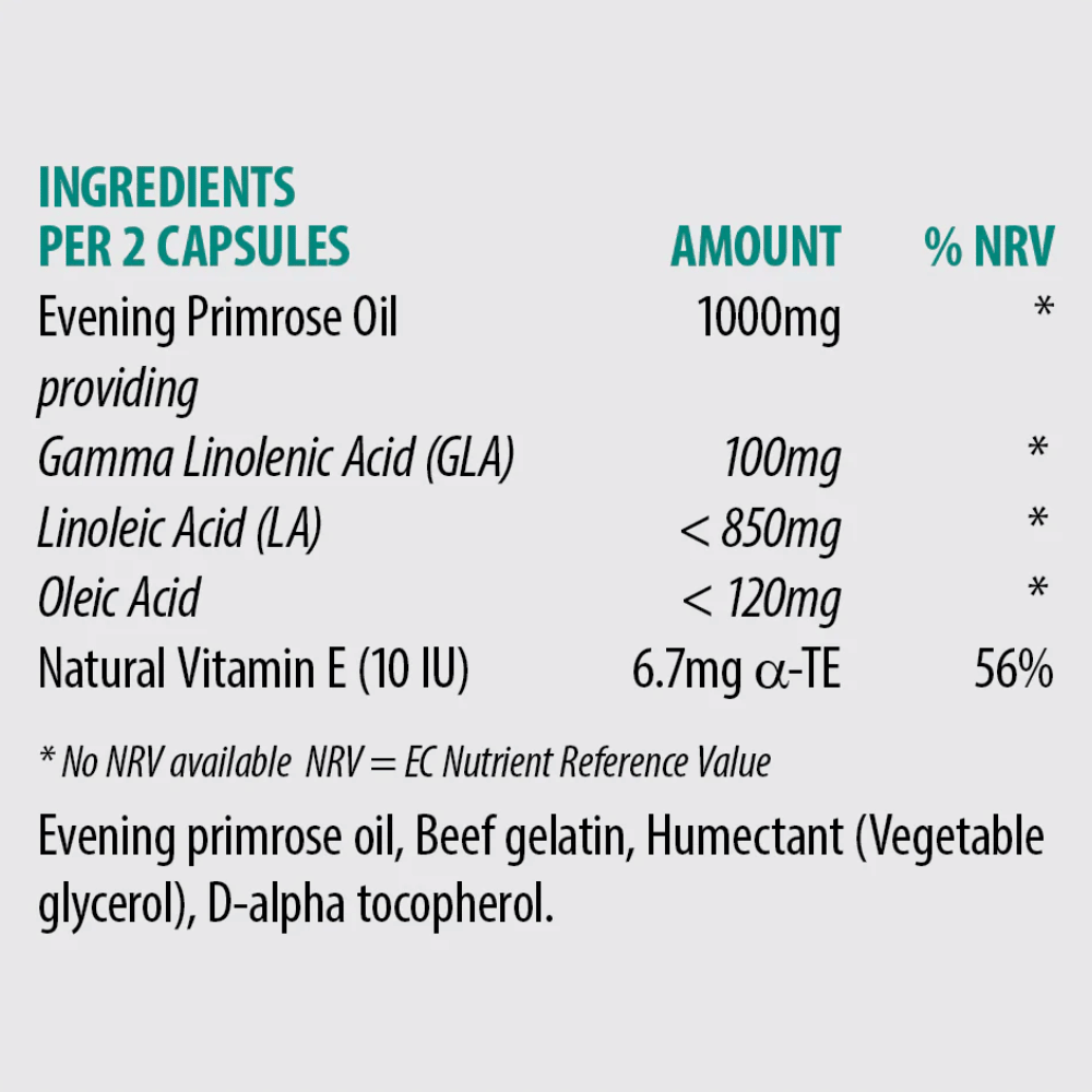 Sona Evening Primrose Oil 500mg 30 Caps