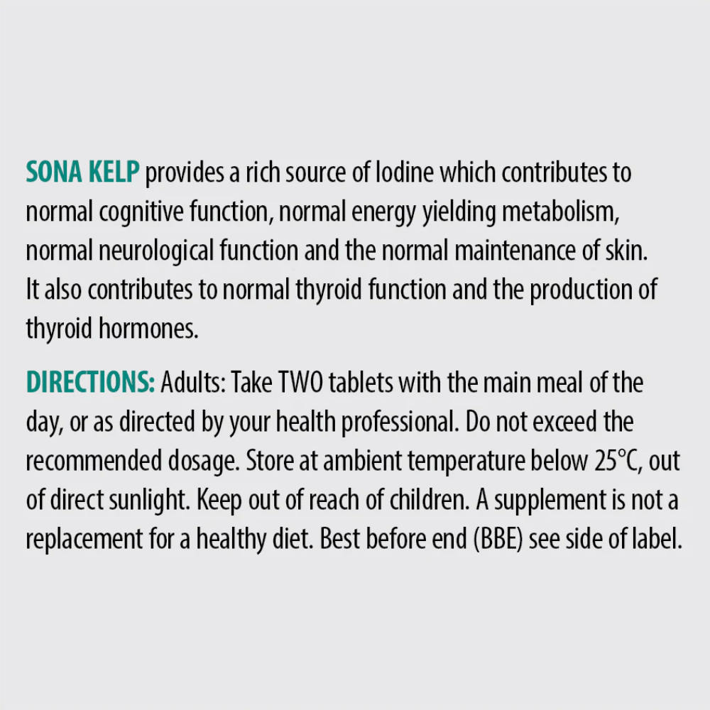 Sona Kelp 200 Tabs