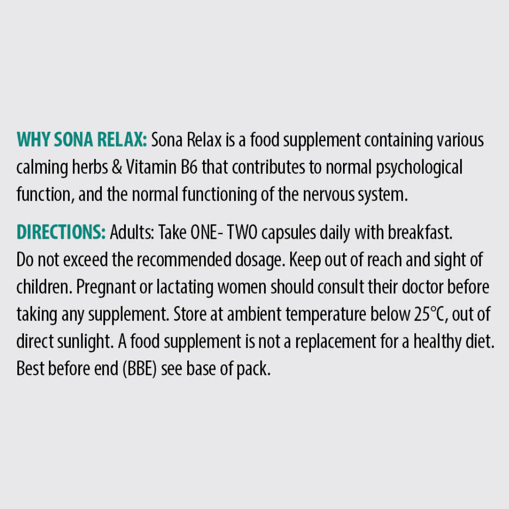 Sona Relax - Herbal Formula 30 Caps