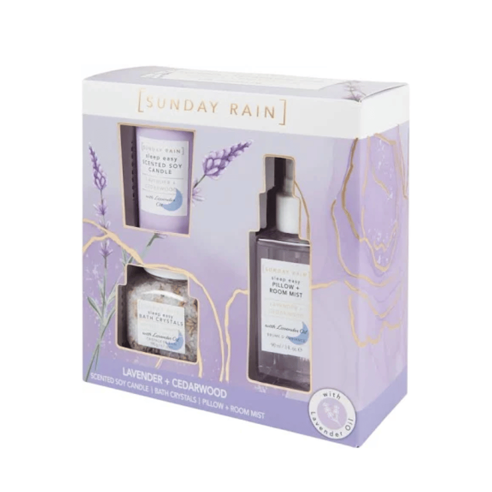 Sunday Rain Lavender & Cedarwood Sleep Trio Gift Set