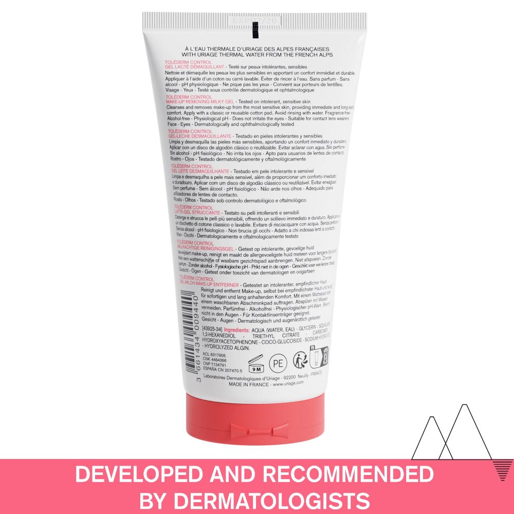 Uriage Tolederm Control Make-Up Remover Milk Gel 150ml