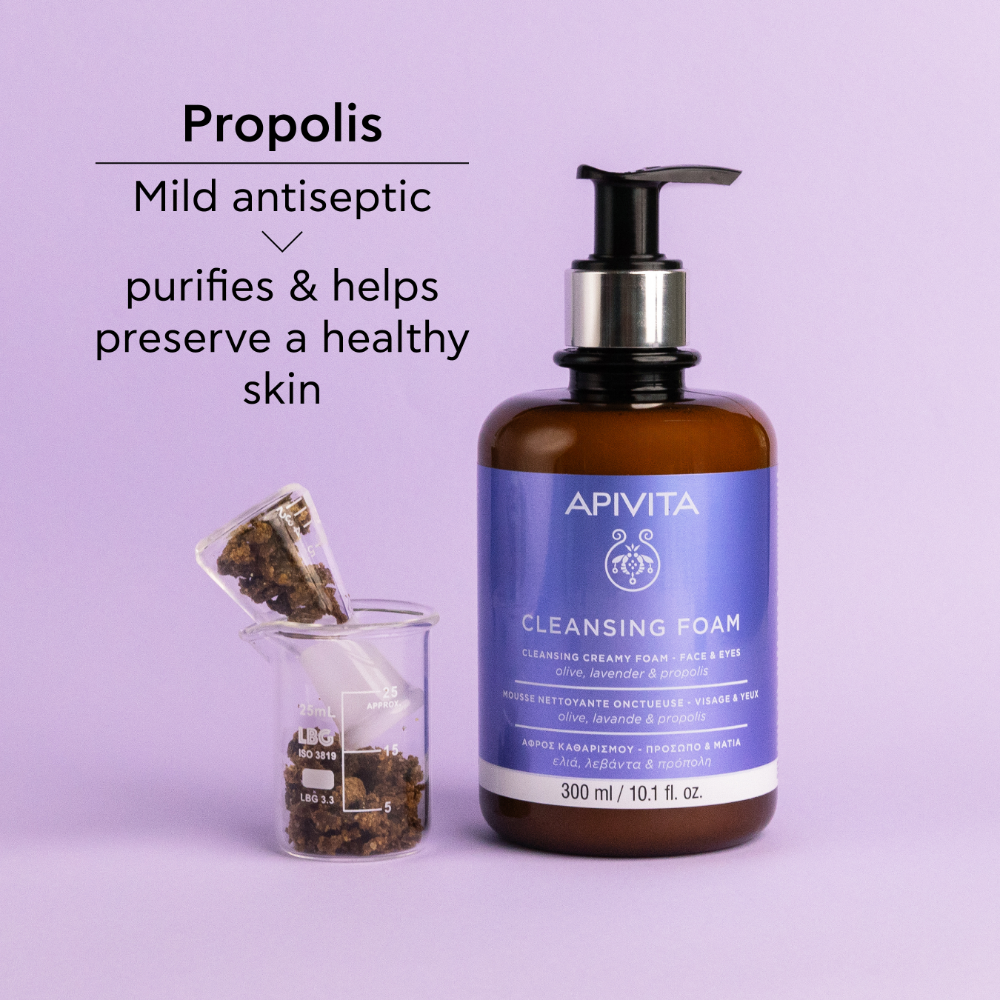 Apivita Creamy Foam Cleanser Face & Eye 300ml