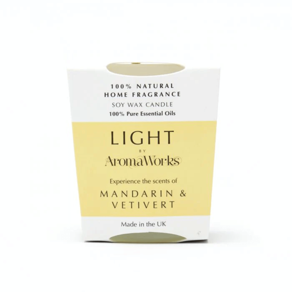 AromaWorks Light Range -Mandarin & Vetivert Candle 30cl Medium