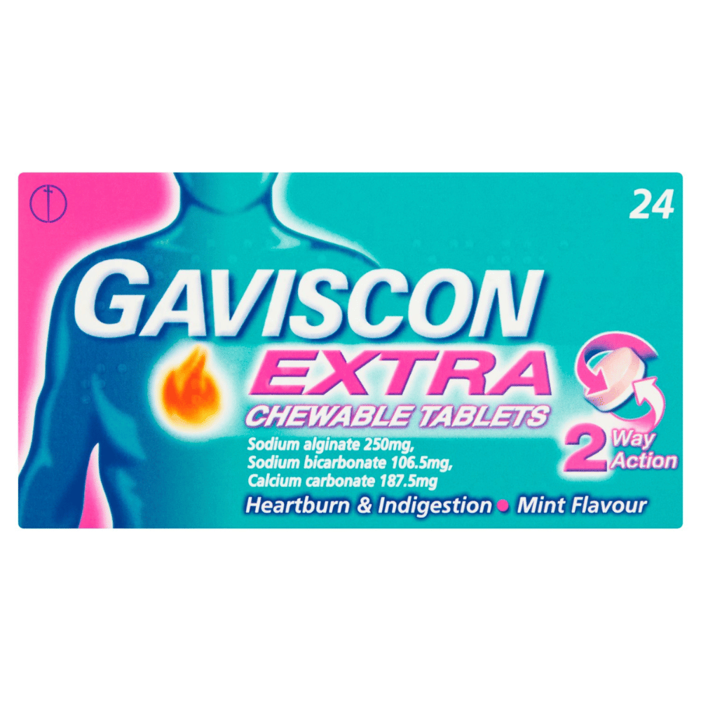 Gaviscon Extra Peppermint Tablets 24's