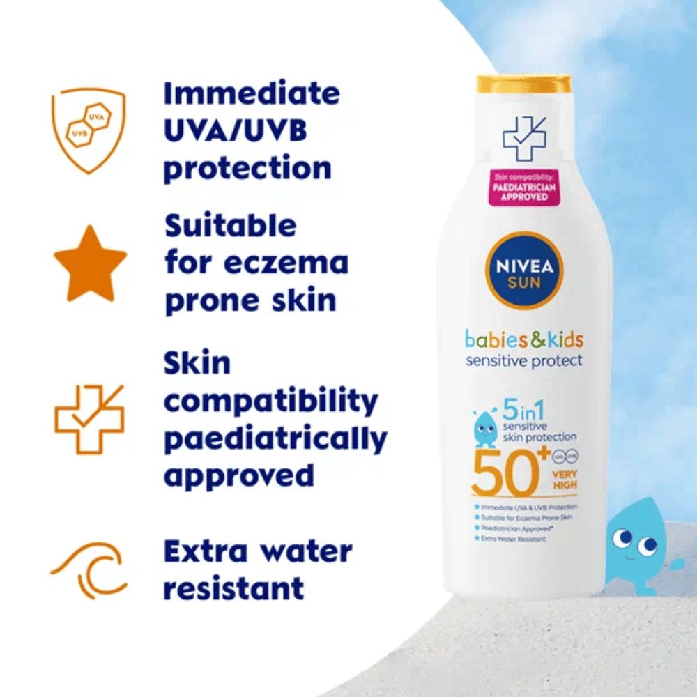 NIVEA Sun Babies & Kids Sensitive Protect Lotion SPF50+