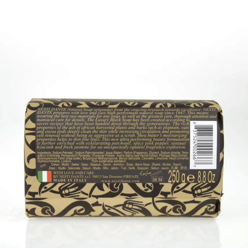 Nesti Dante Luxury Black Soap Soap 250g Back