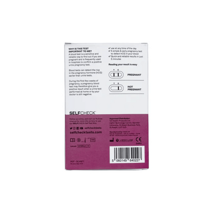 SELFCheck Pregnancy Blood Test - 1 Test