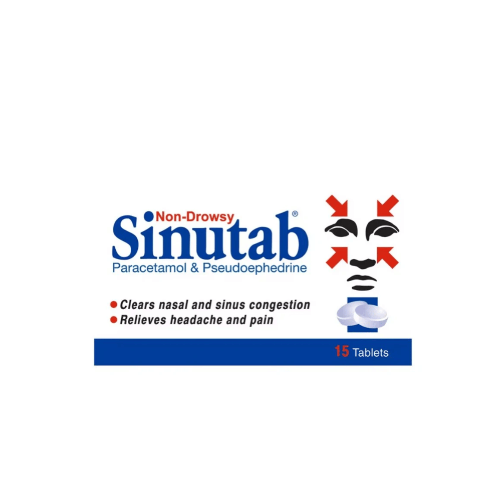 Sinutab Non-Drowsy Tablets