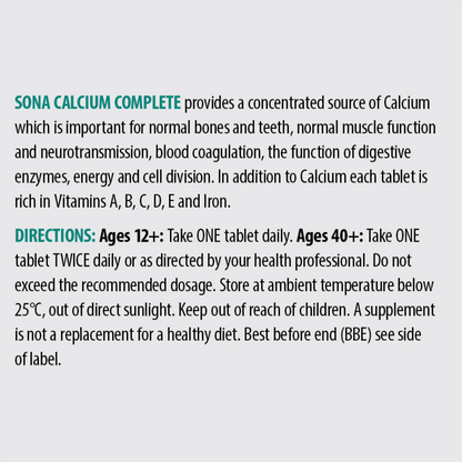 Sona Calcium Complete 30 Tabs
