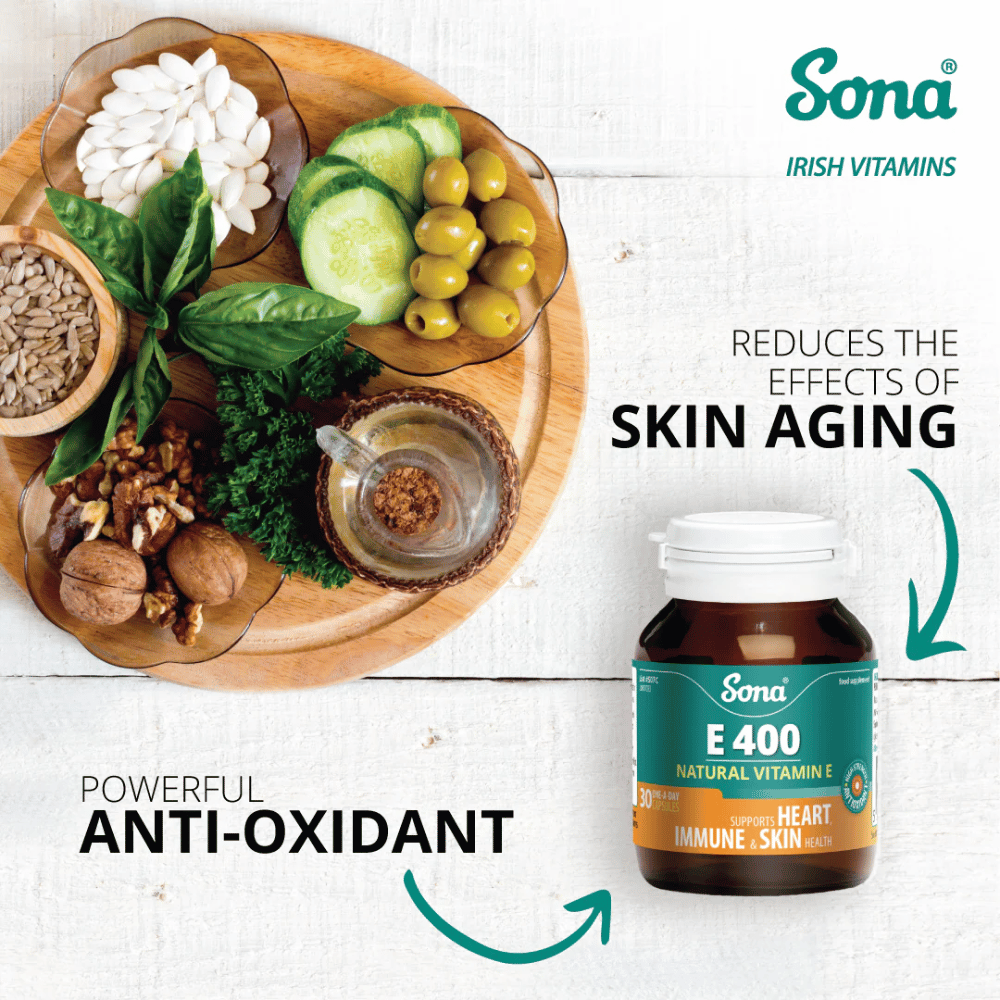 Sona E400 Natural Vitamin E 30 Caps