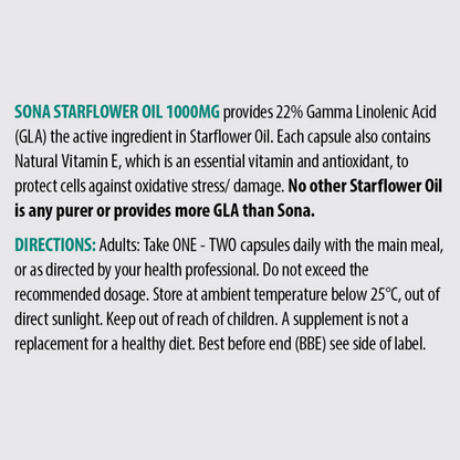 Sona Starflower Oil 1000mg 30 Caps