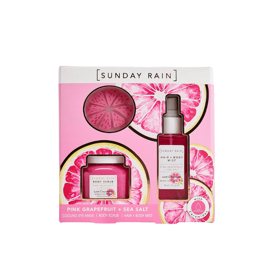 Sunday Rain Pink Grapefruit & Sea Salt Gift Set