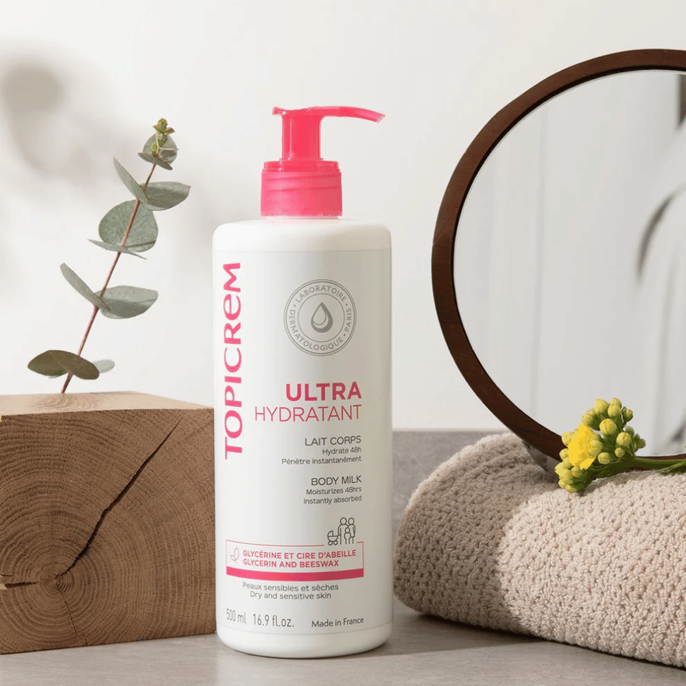 Topicrem Ultra-Moisturizing Body Milk - 2x500ml Duo Pack