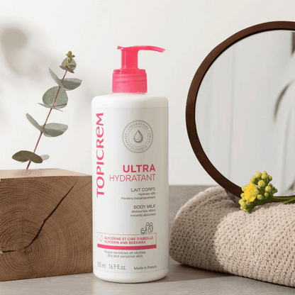 Topicrem Ultra-Moisturizing Body Milk - 2x500ml Duo Pack