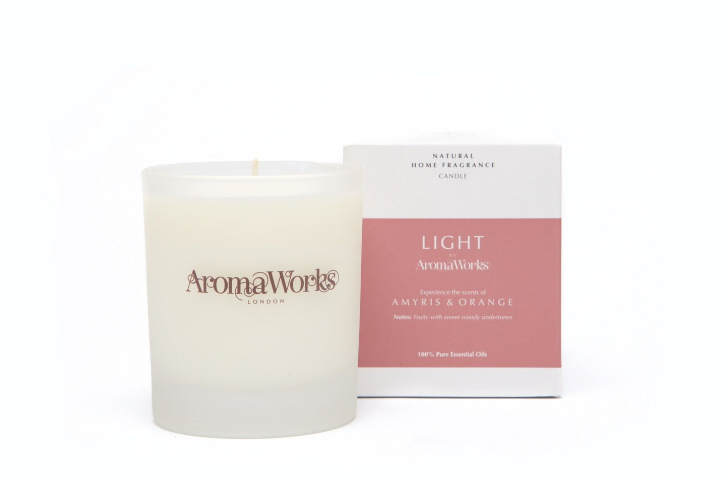 AromaWorks Light Range- Amyris & Orange Candle 10cl